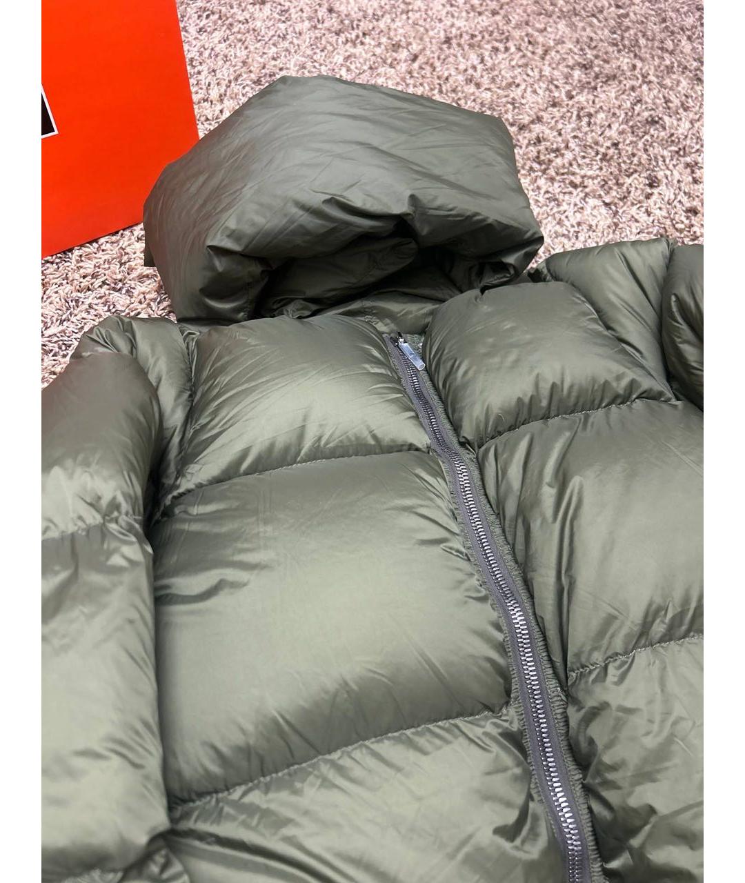 RICK OWENS Зеленый пуховик, фото 3