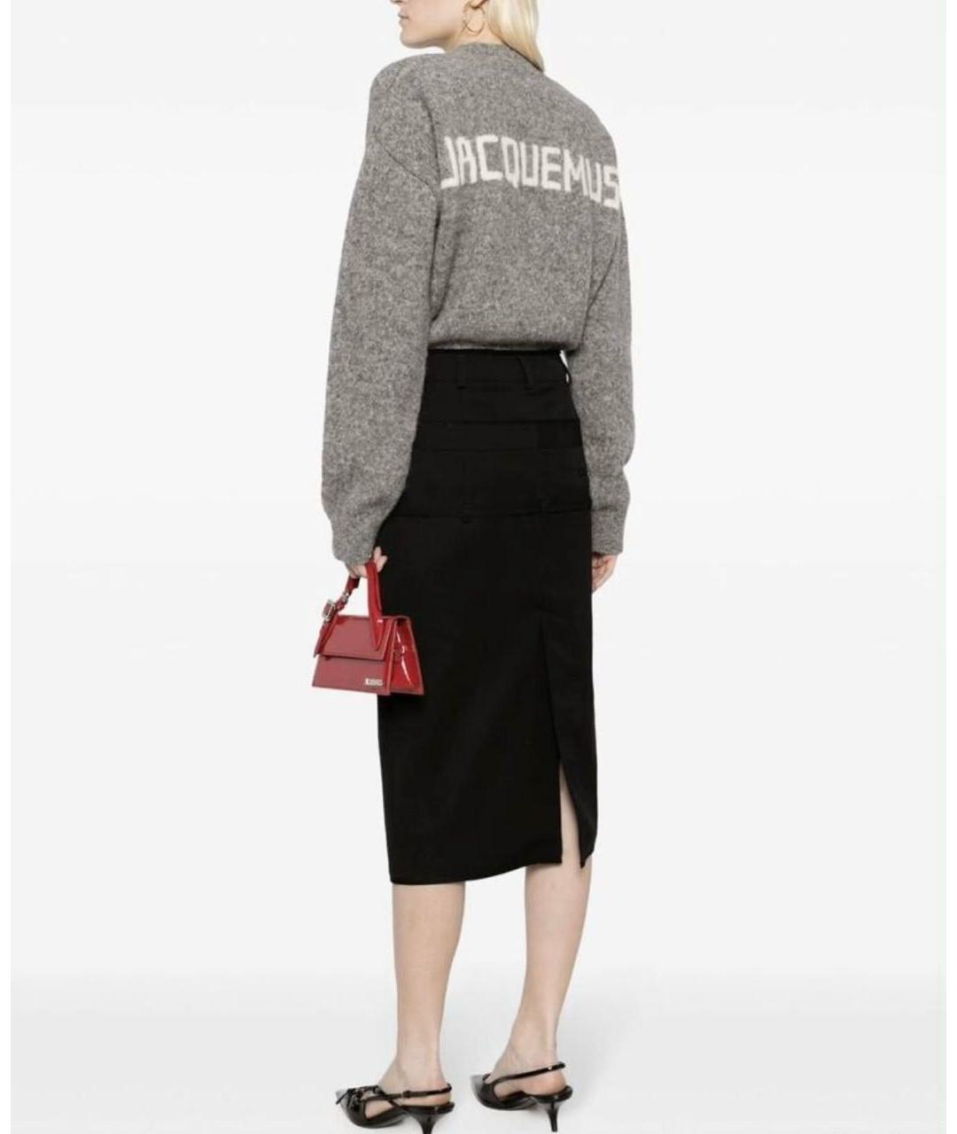 JACQUEMUS Серый шерстяной джемпер / свитер, фото 2