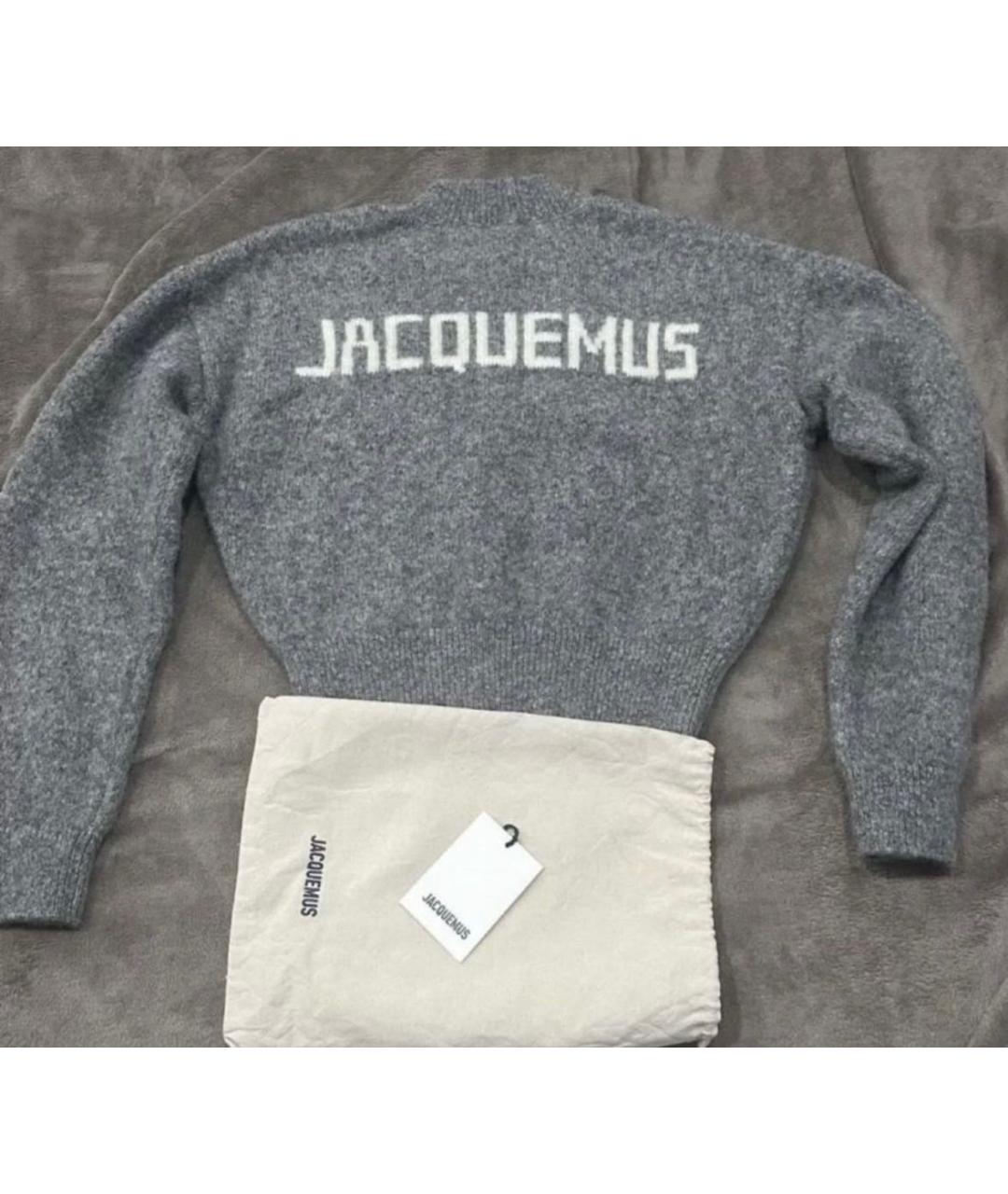 JACQUEMUS Серый шерстяной джемпер / свитер, фото 5