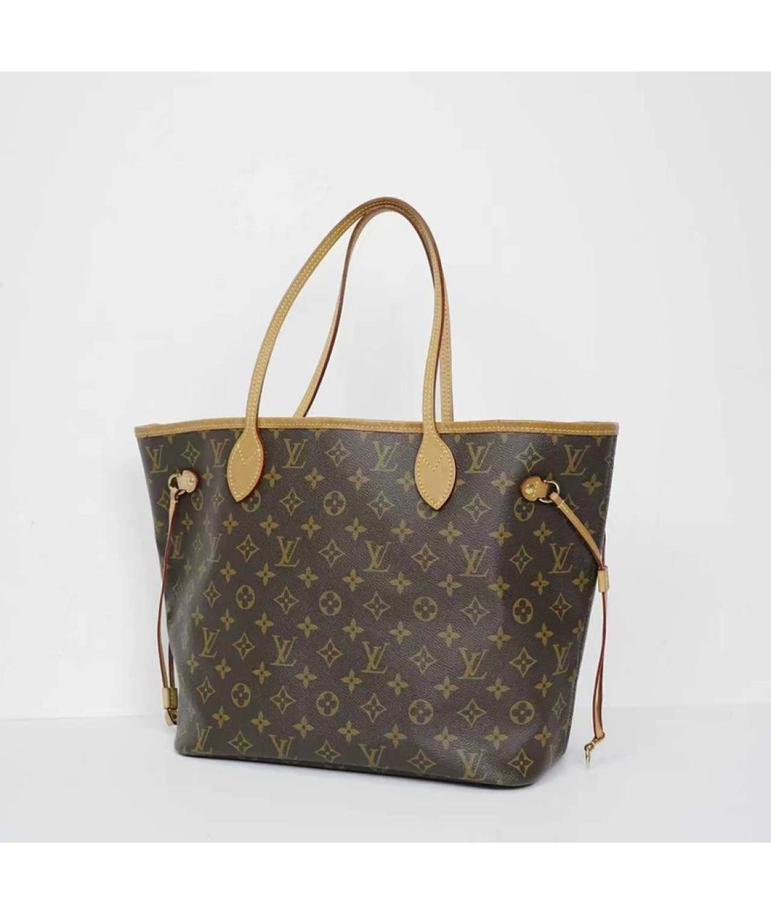 LOUIS VUITTON Коричневая сумка с короткими ручками, фото 2