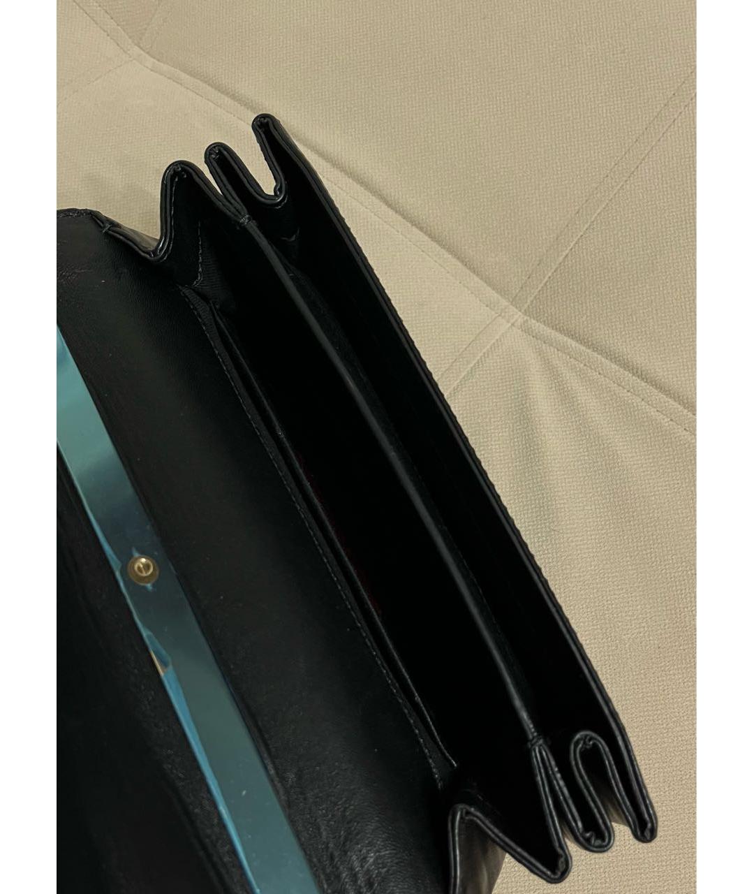 VALENTINO Черная кожаная сумка через плечо, фото 4