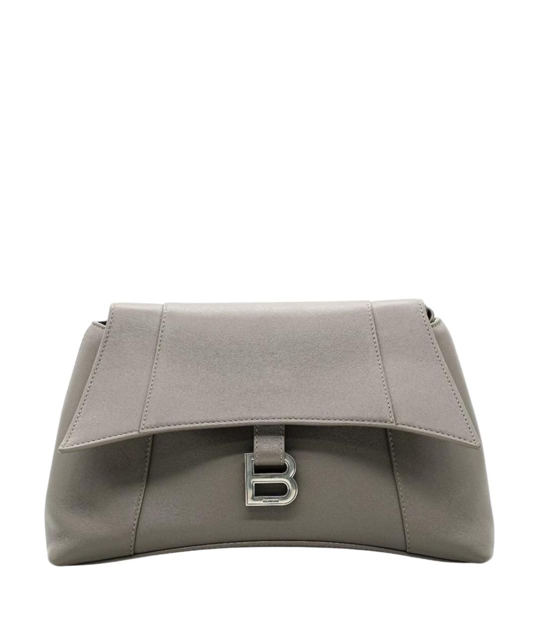 BALENCIAGA Серая кожаная сумка через плечо, фото 1
