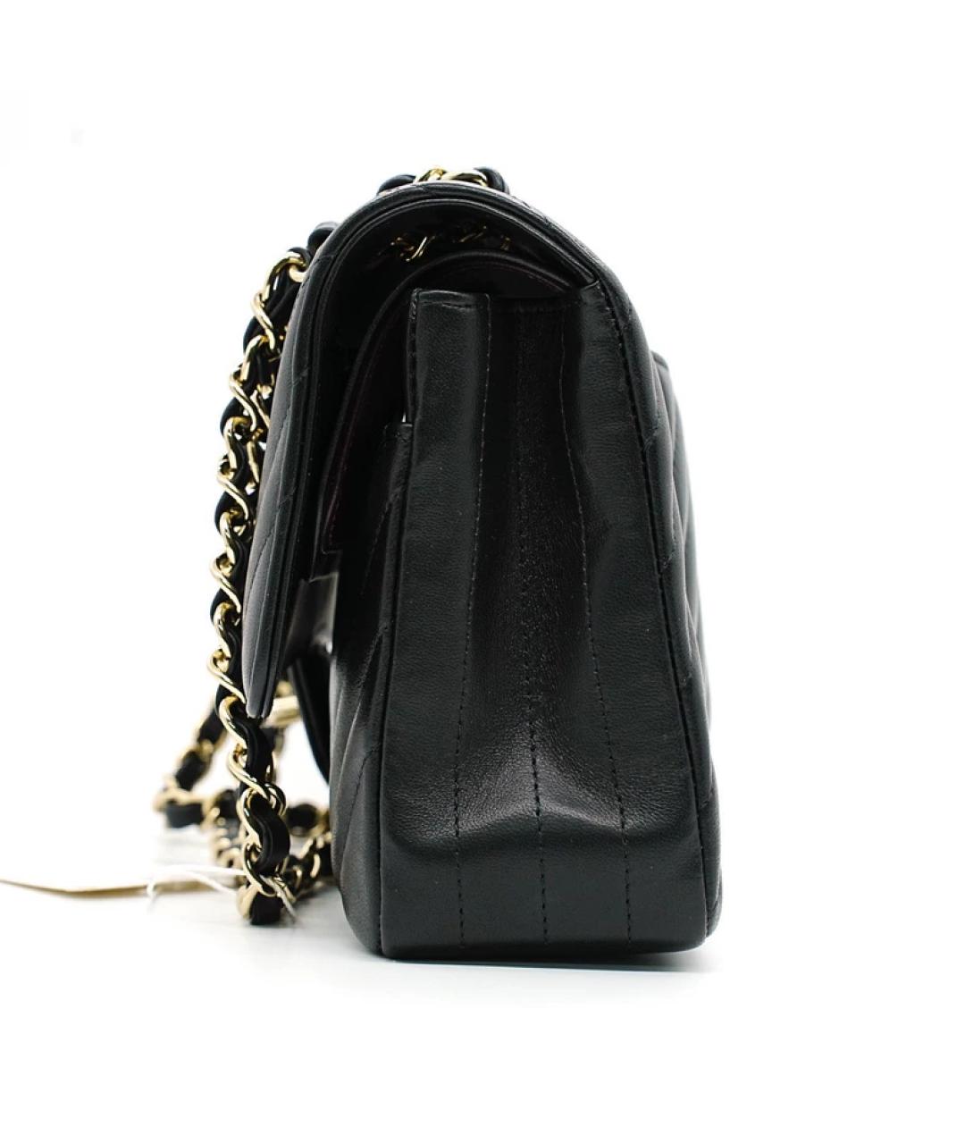 CHANEL Черная кожаная сумка через плечо, фото 4