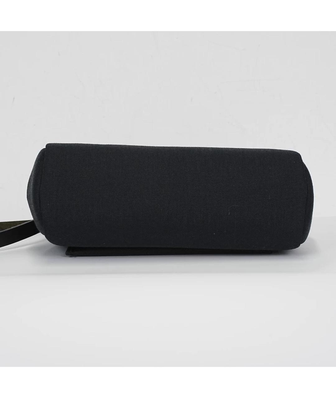 HERMES Черная кожаная сумка с короткими ручками, фото 7