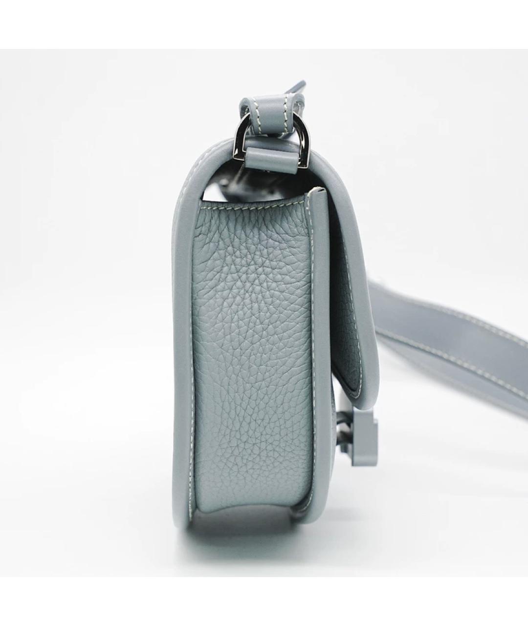 CHRISTIAN DIOR Синяя кожаная сумка через плечо, фото 8