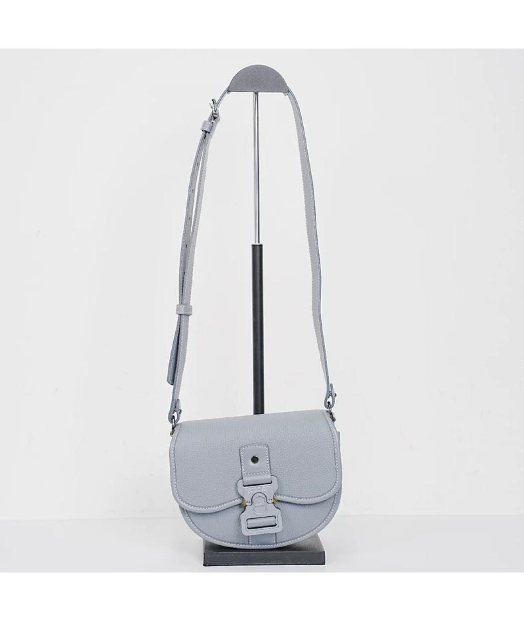 CHRISTIAN DIOR Синяя кожаная сумка через плечо, фото 4