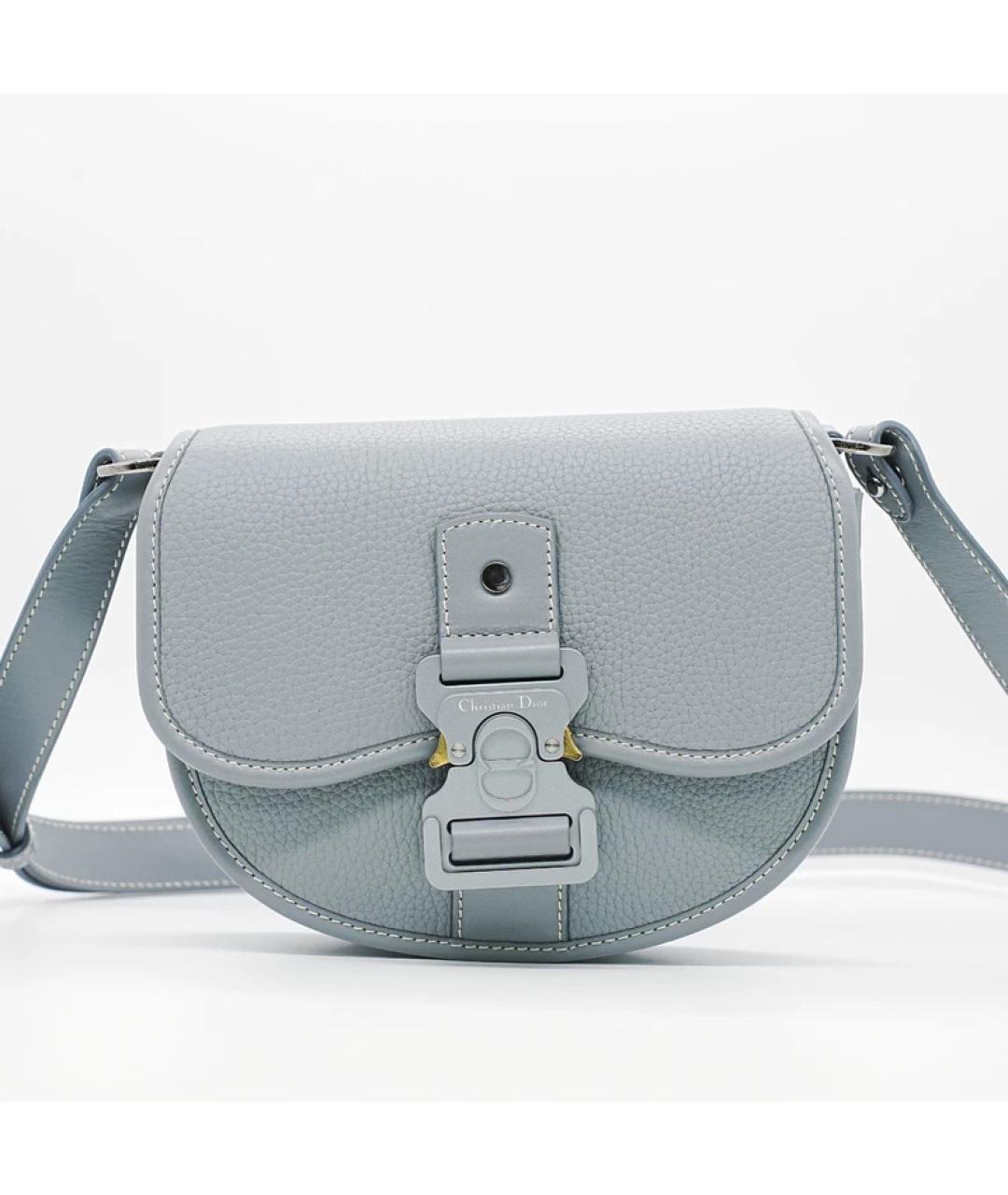 CHRISTIAN DIOR Синяя кожаная сумка через плечо, фото 10