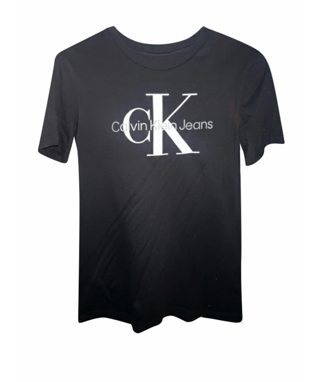 CALVIN KLEIN Черная хлопковая футболка, фото 1