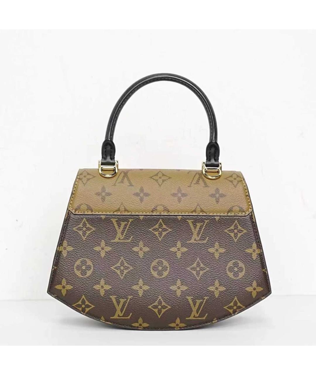 LOUIS VUITTON Коричневая сумка с короткими ручками, фото 5