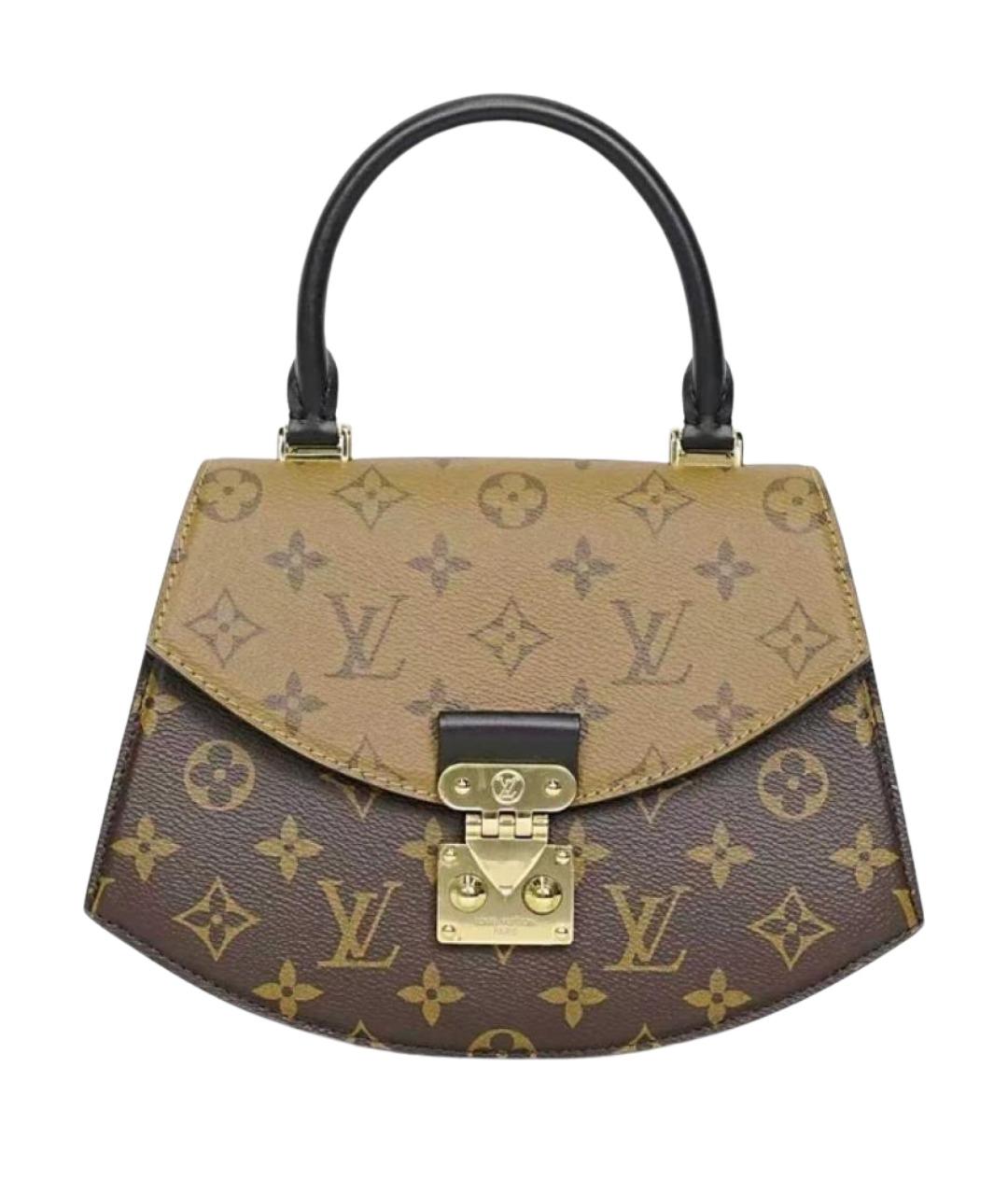 LOUIS VUITTON Коричневая сумка с короткими ручками, фото 1
