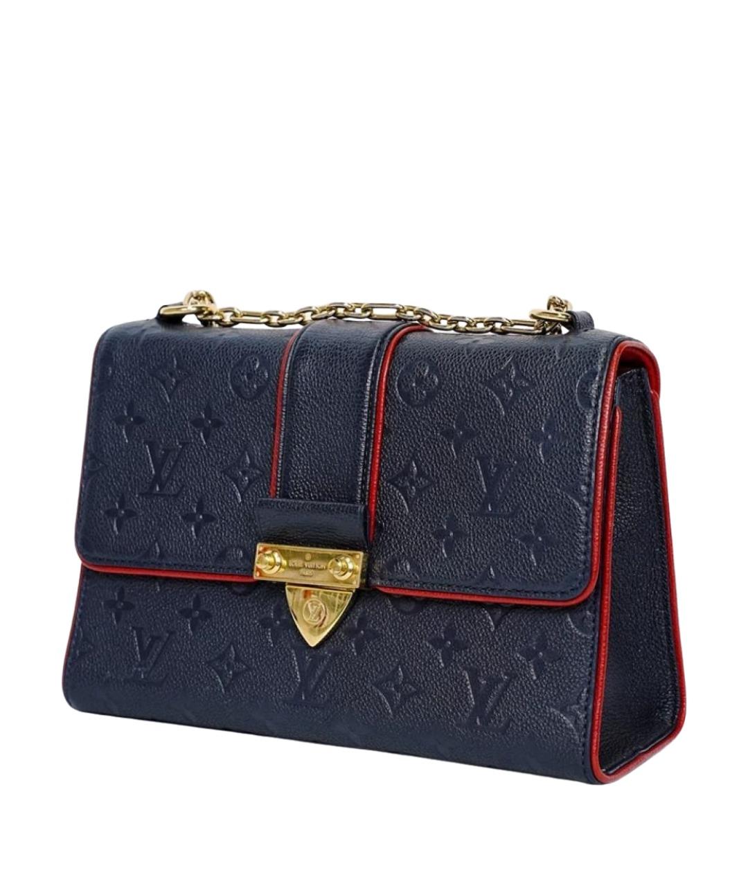 LOUIS VUITTON Темно-синяя кожаная сумка через плечо, фото 1