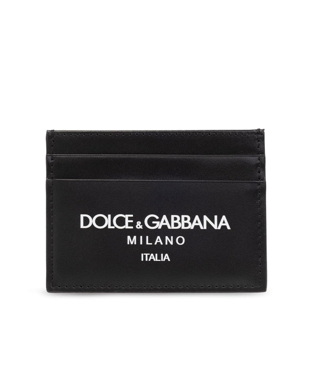 DOLCE&GABBANA Черный кожаный кардхолдер, фото 8