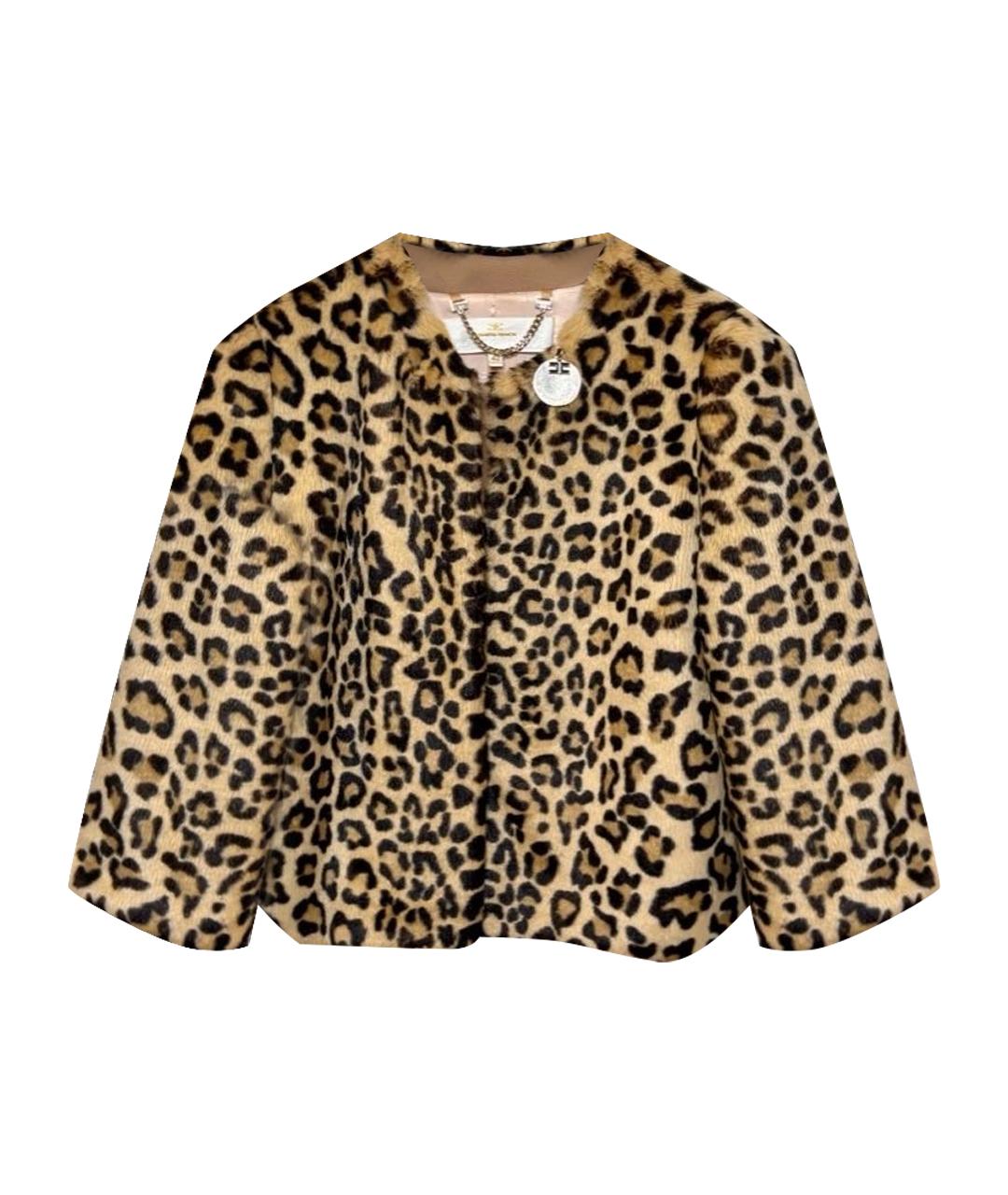 ELISABETTA FRANCHI Мульти меховая шуба, фото 1