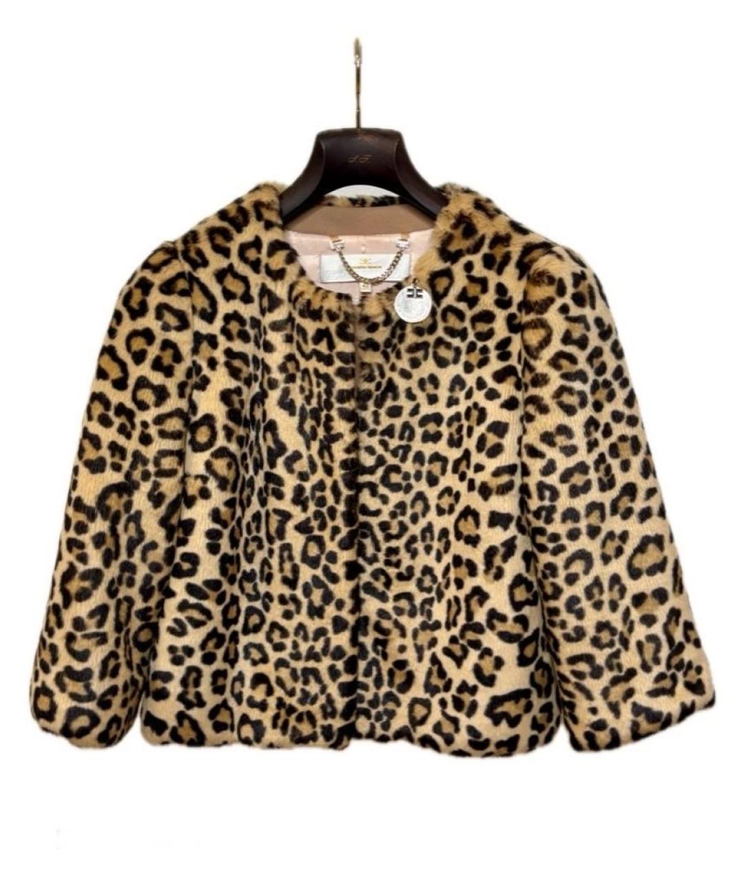 ELISABETTA FRANCHI Мульти меховая шуба, фото 6