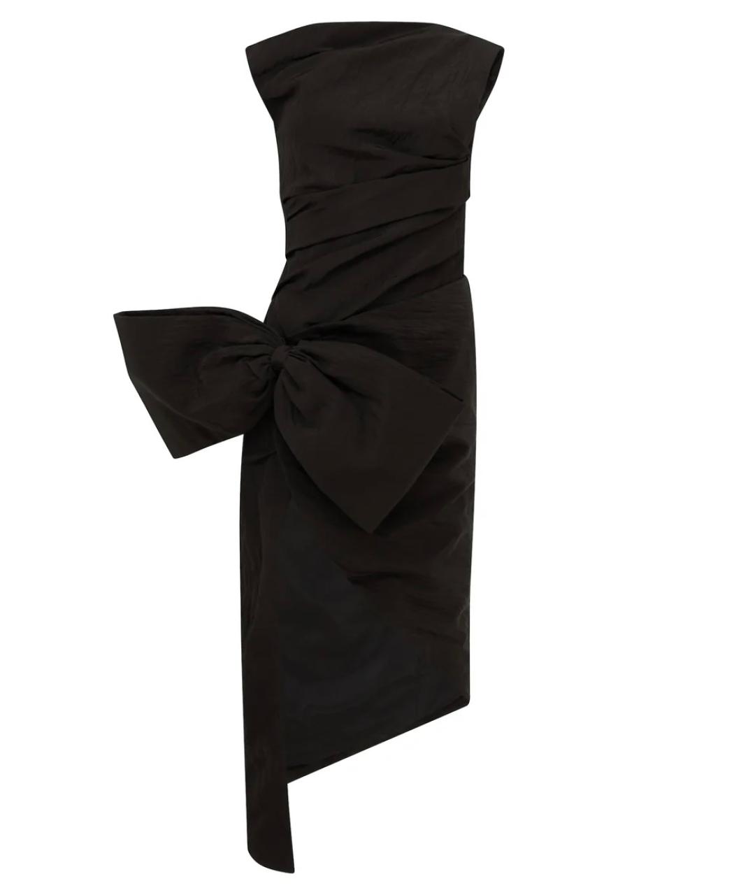 DAVID KOMA Черное вискозное коктейльное платье, фото 6