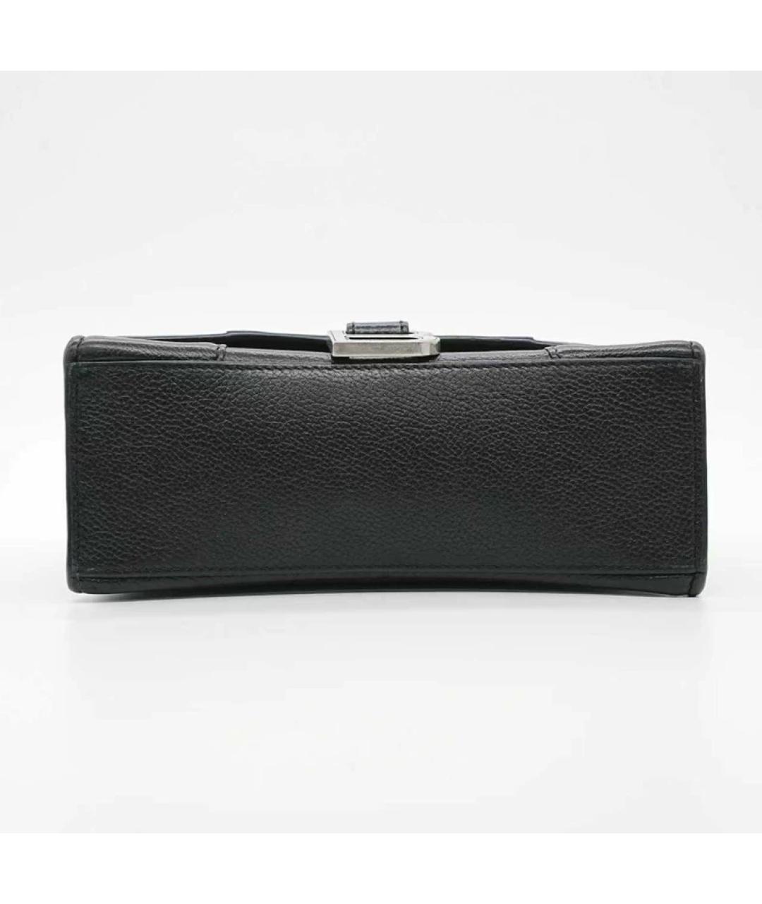 BALENCIAGA Черная кожаная сумка с короткими ручками, фото 3