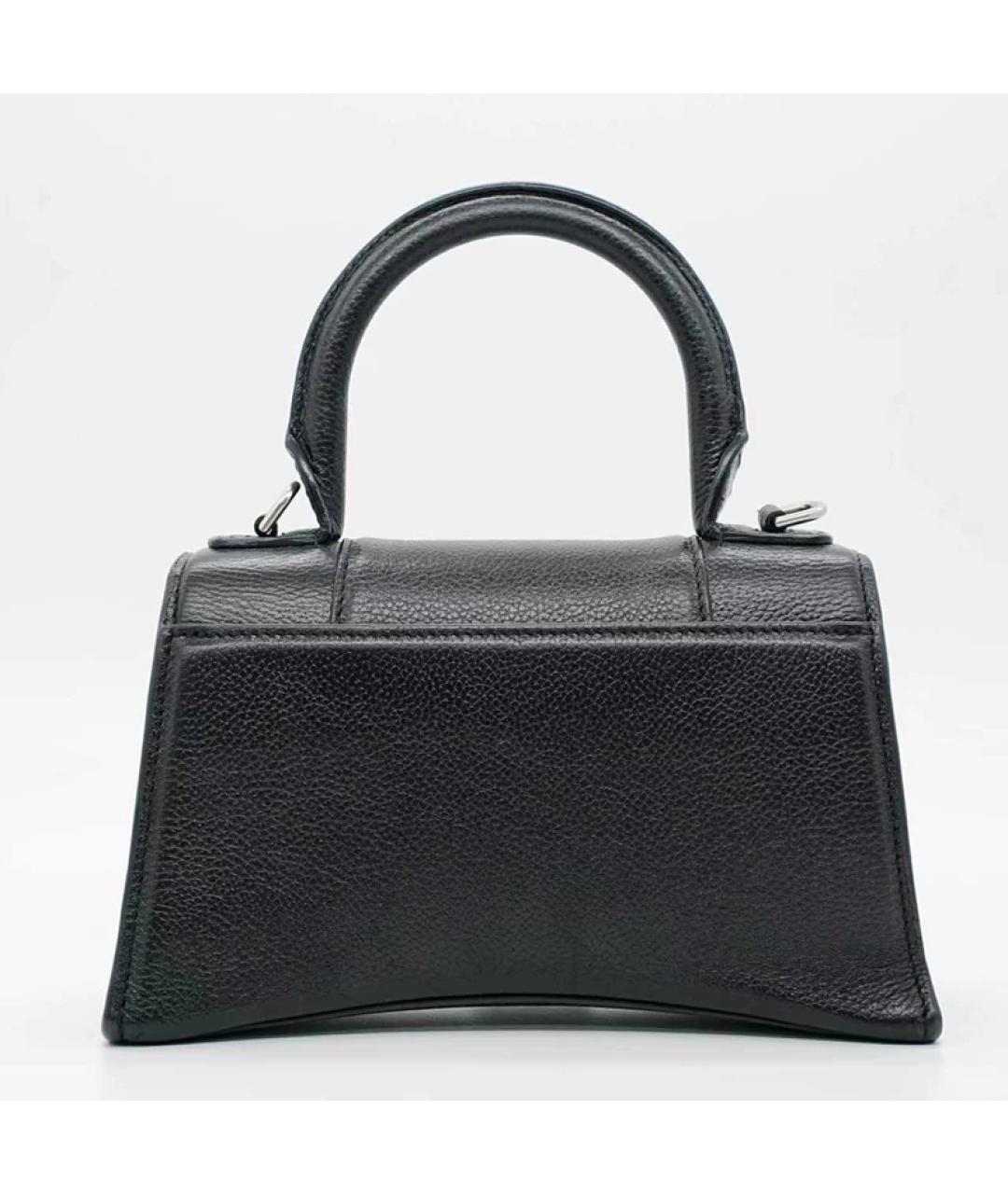 BALENCIAGA Черная кожаная сумка с короткими ручками, фото 6