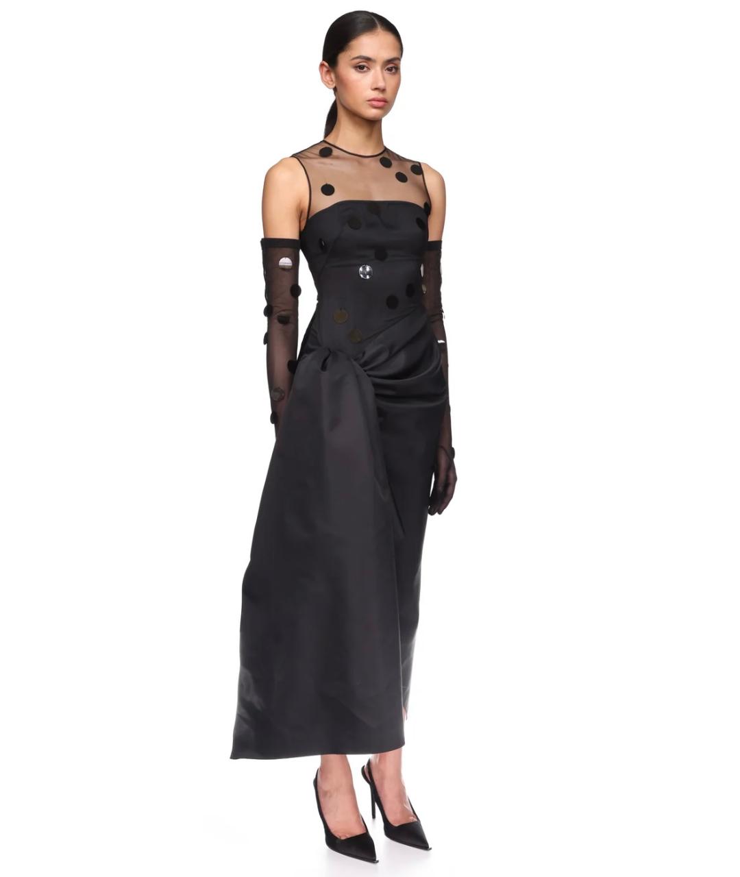 DAVID KOMA Черное коктейльное платье, фото 4