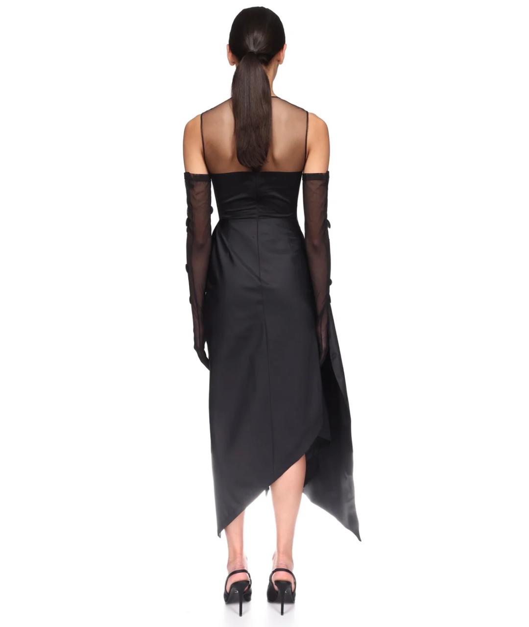 DAVID KOMA Черное коктейльное платье, фото 5