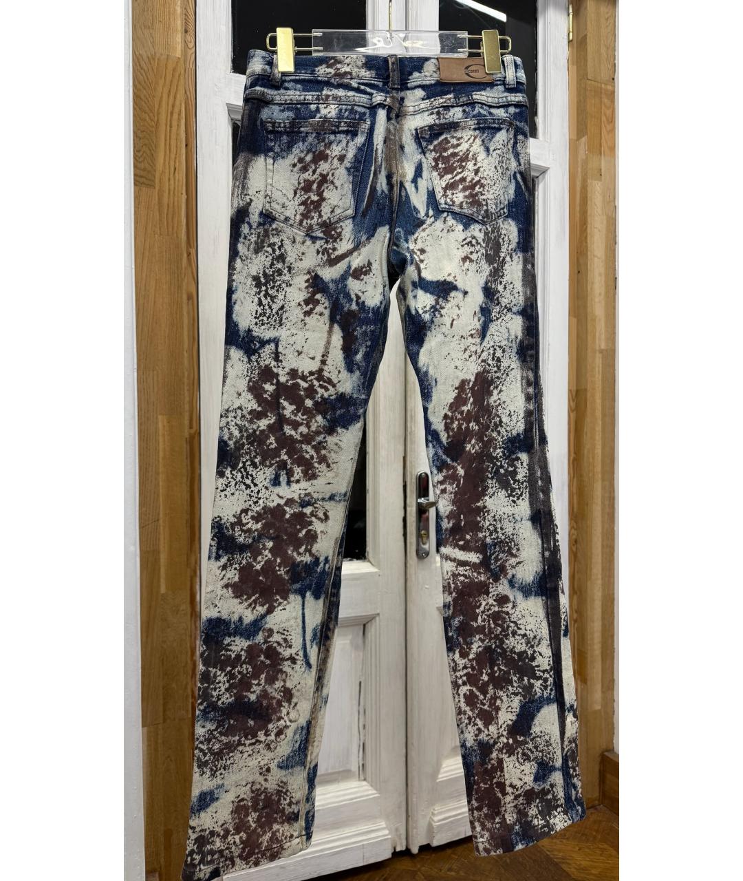 JUST CAVALLI Синие прямые джинсы, фото 2