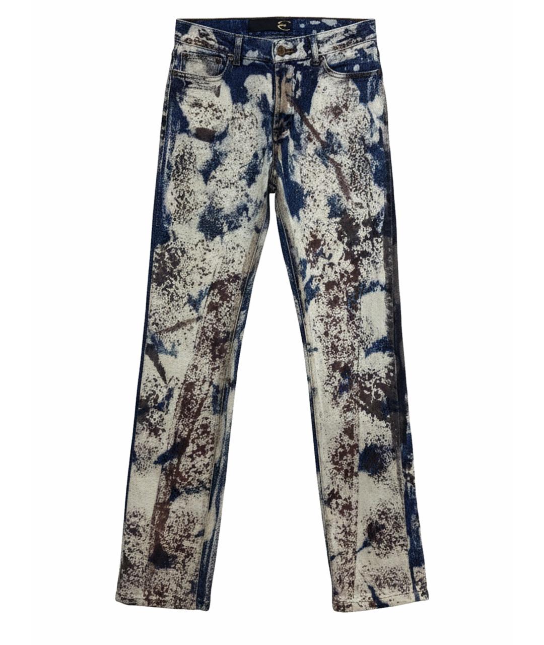 JUST CAVALLI Синие прямые джинсы, фото 1