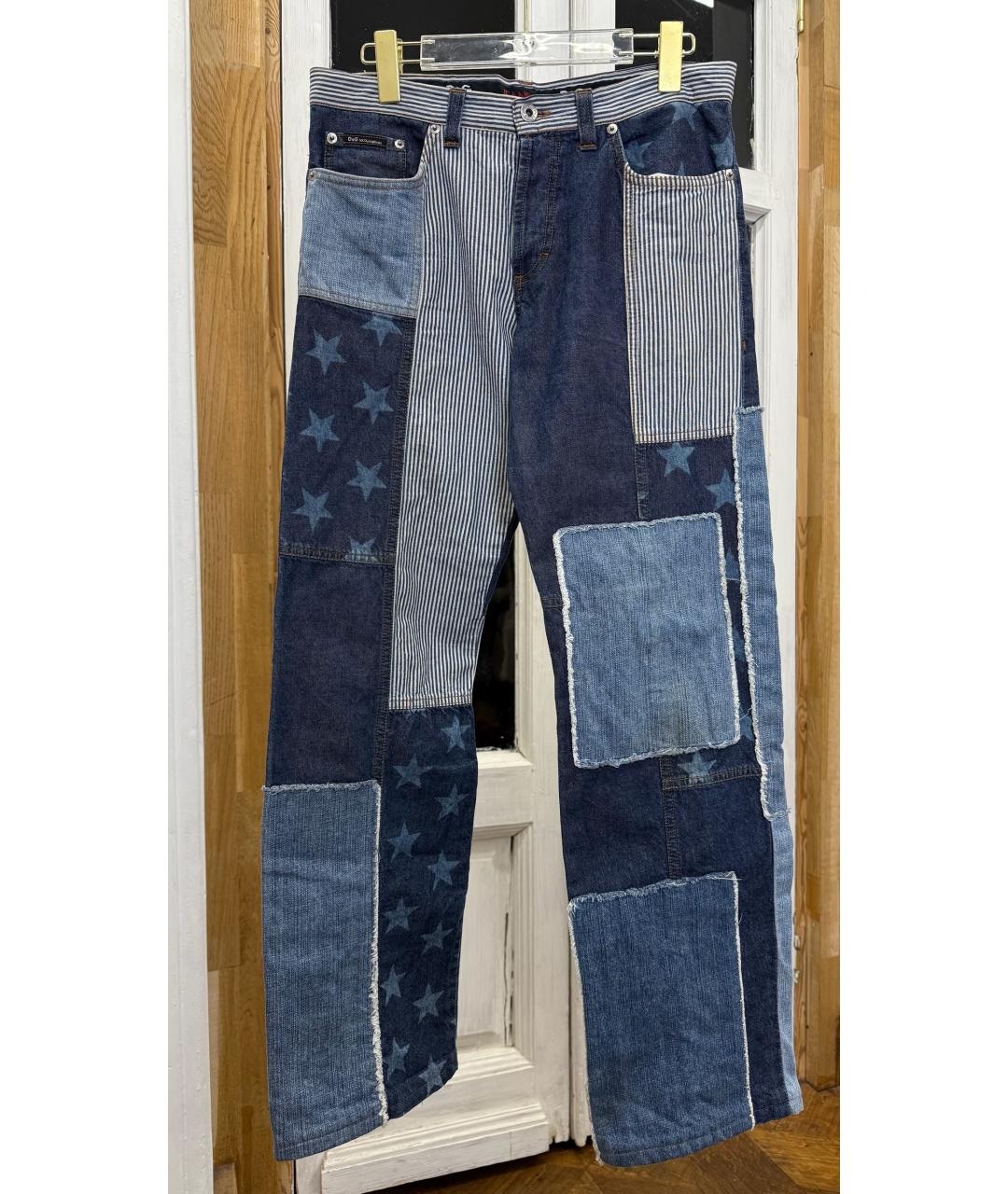 DOLCE&GABBANA Синие прямые джинсы, фото 6