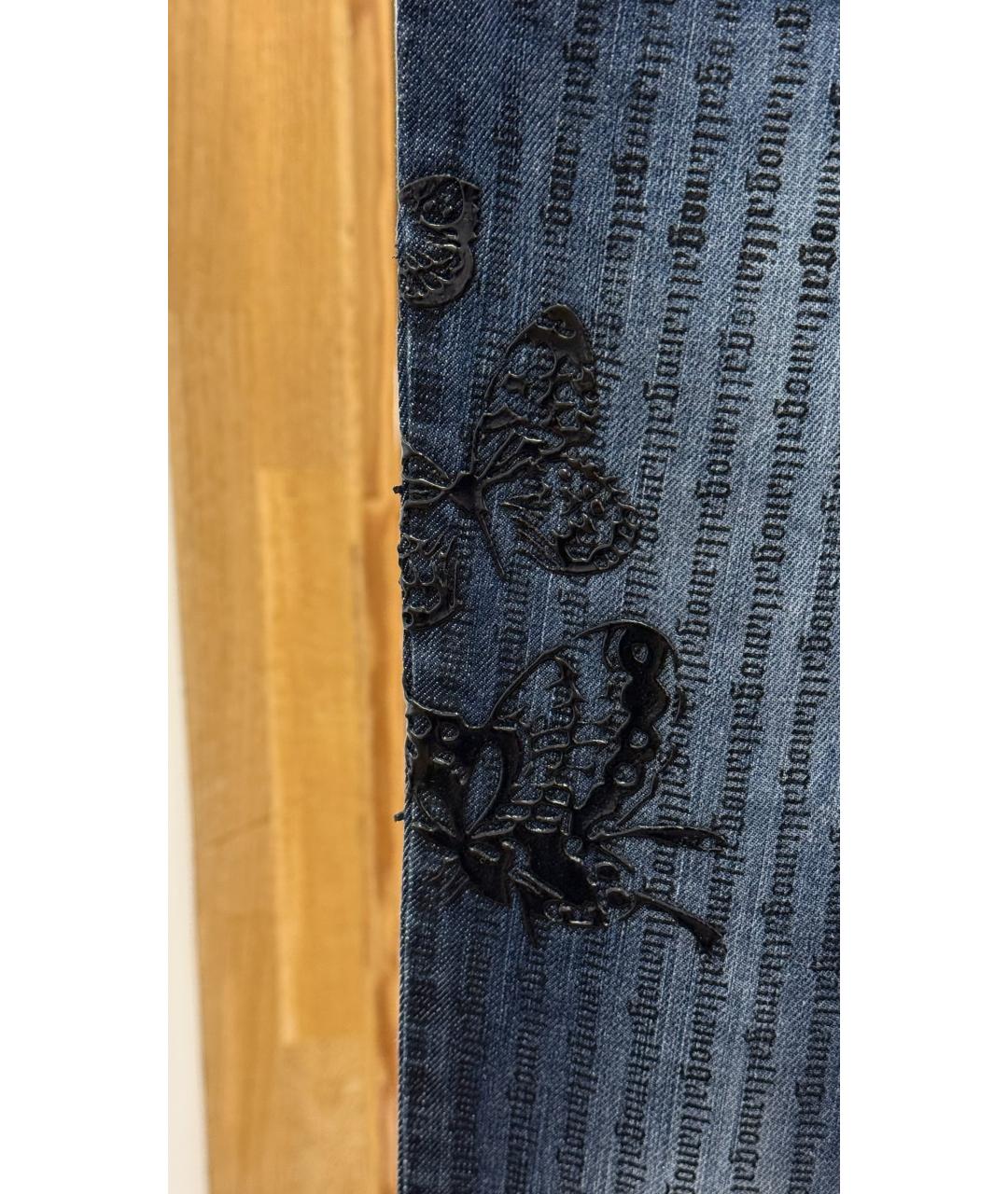 JOHN GALLIANO Синие прямые джинсы, фото 5