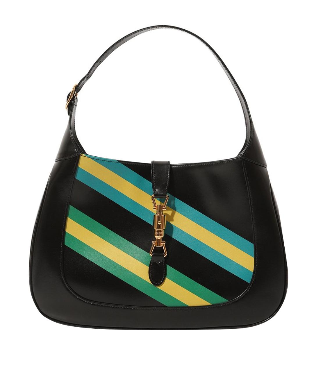 GUCCI Черная кожаная сумка через плечо, фото 1