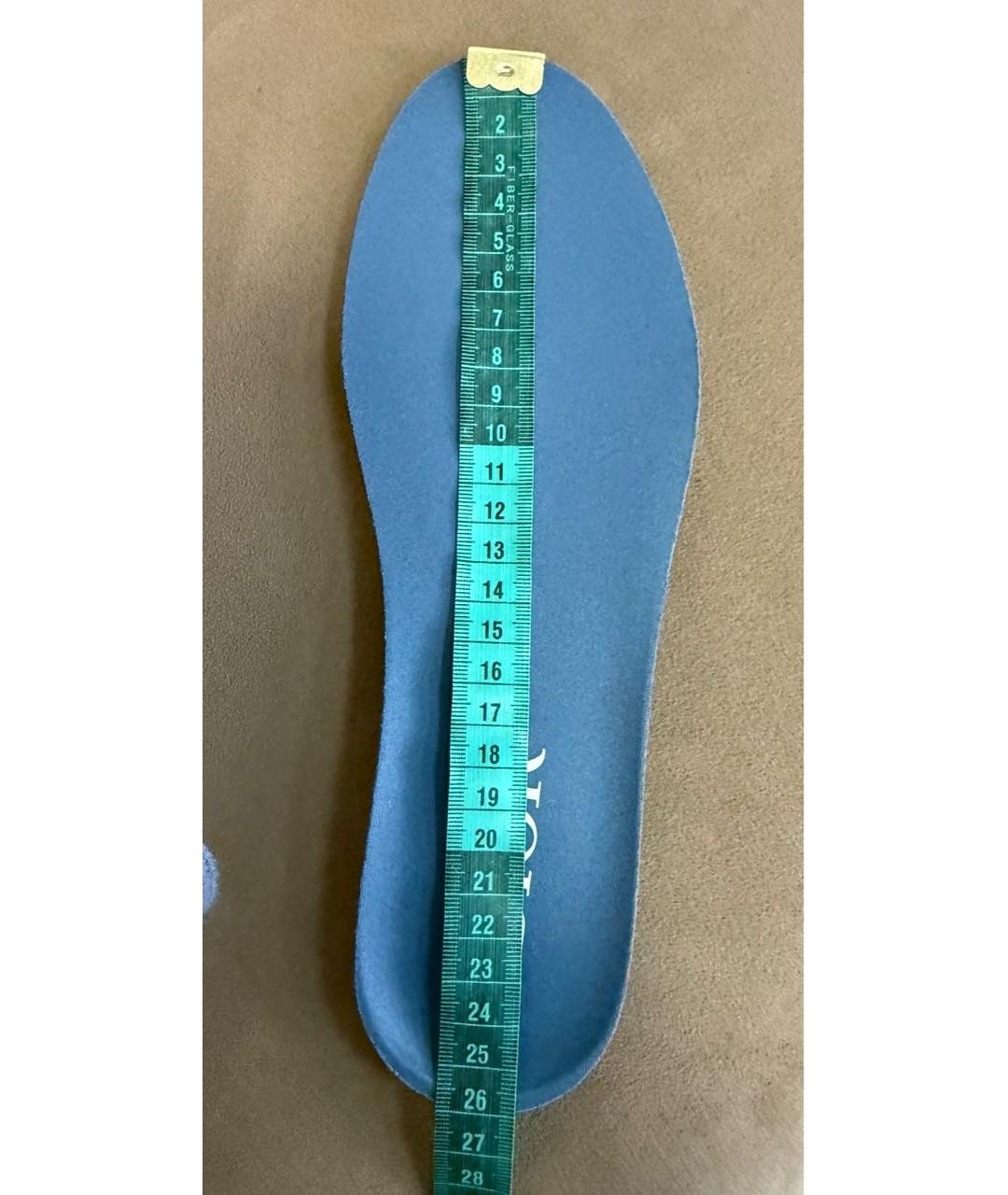 CHRISTIAN DIOR Синие кожаные низкие кроссовки / кеды, фото 7