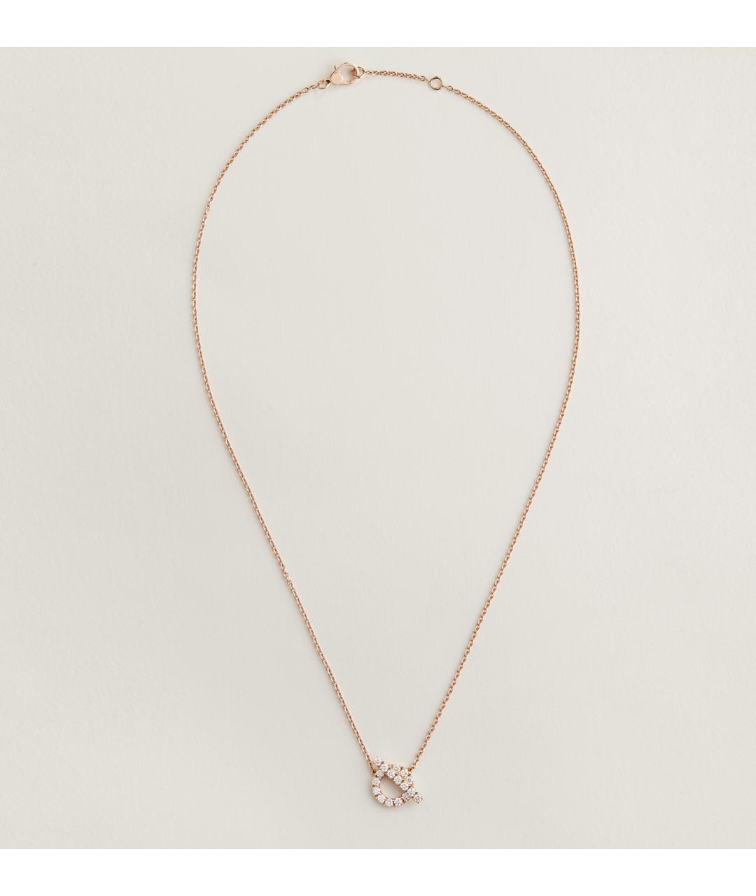 HERMES Золотое колье из розового золота, фото 2