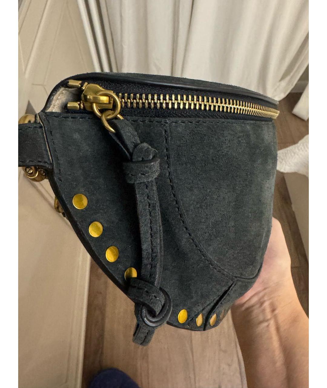 ISABEL MARANT Серая замшевая сумка через плечо, фото 3