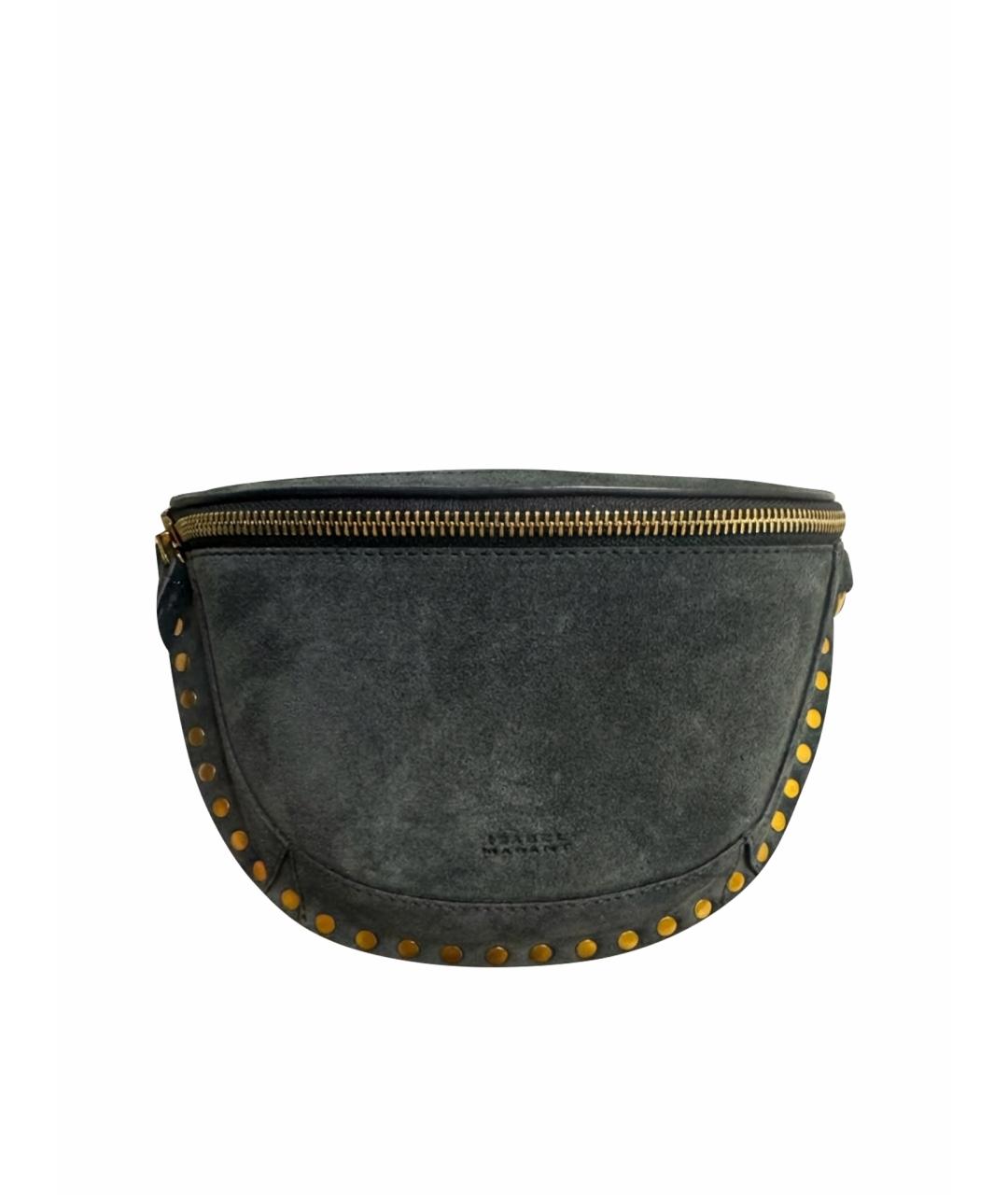 ISABEL MARANT Серая замшевая сумка через плечо, фото 1