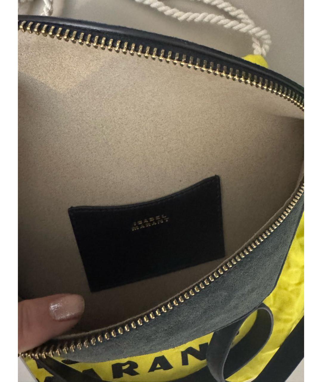 ISABEL MARANT Серая замшевая сумка через плечо, фото 4