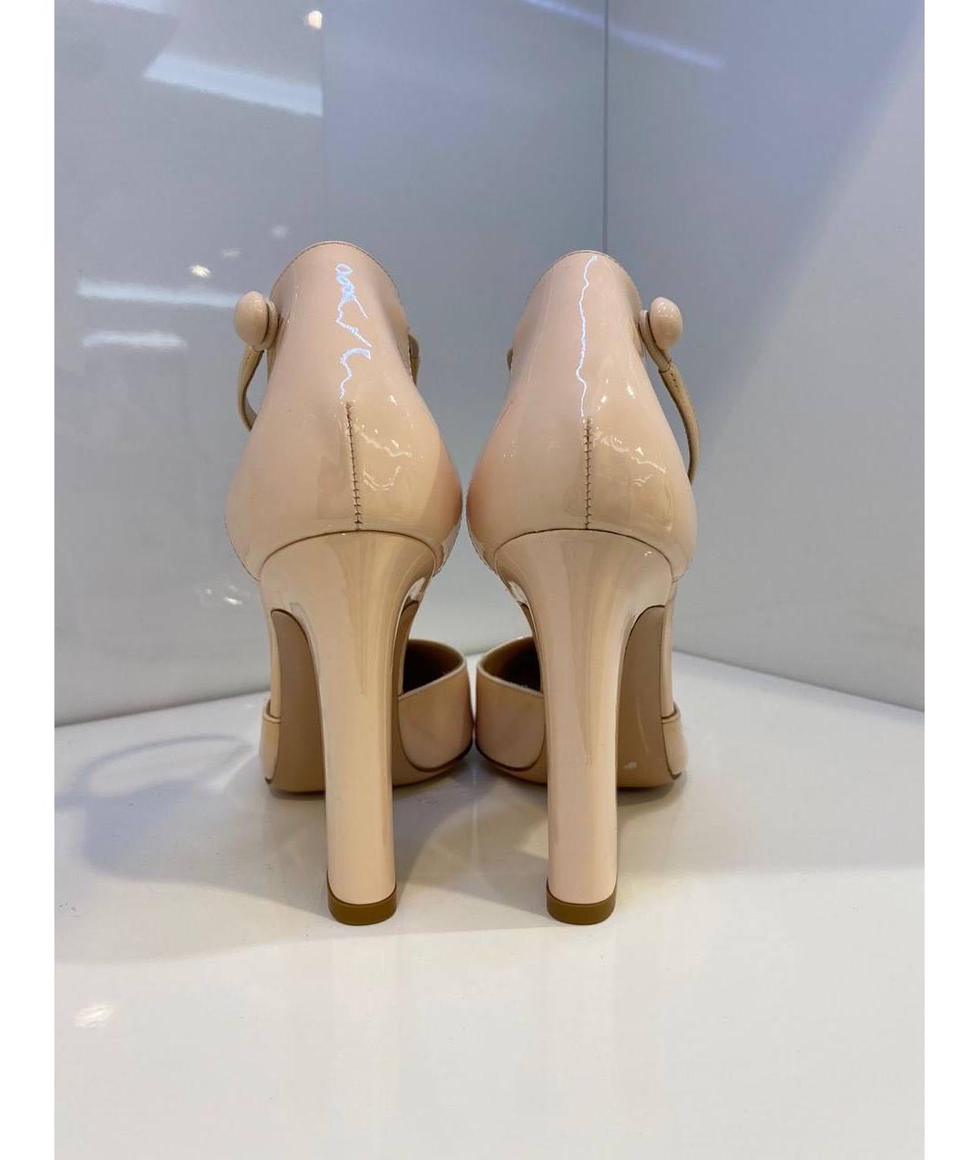 GIANVITO ROSSI Бежевые туфли, фото 3