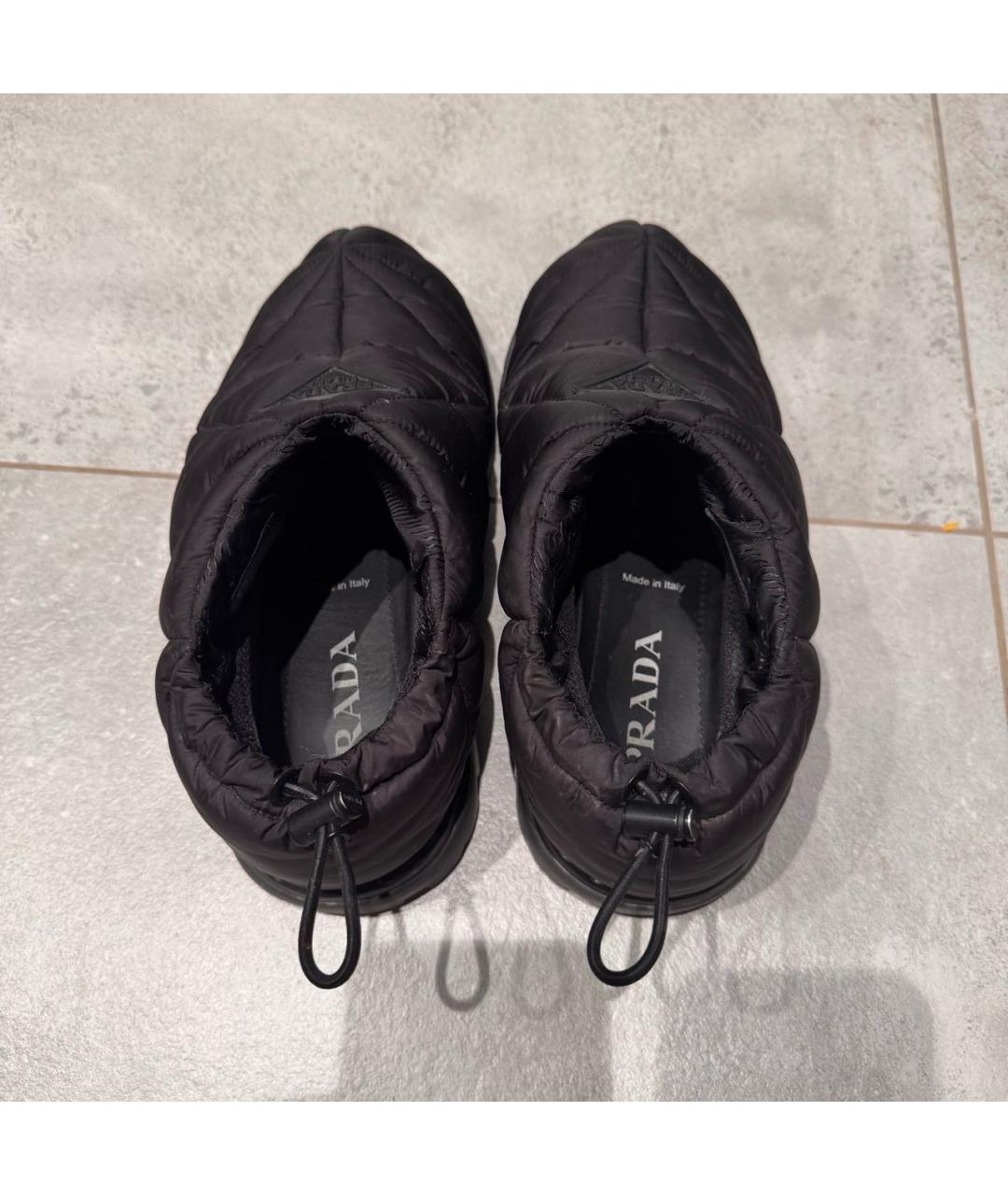 PRADA Черные синтетические полусапоги, фото 3