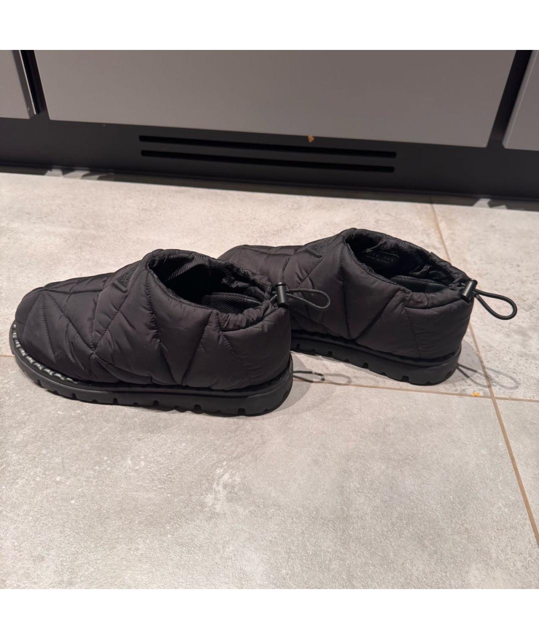 PRADA Черные синтетические полусапоги, фото 7