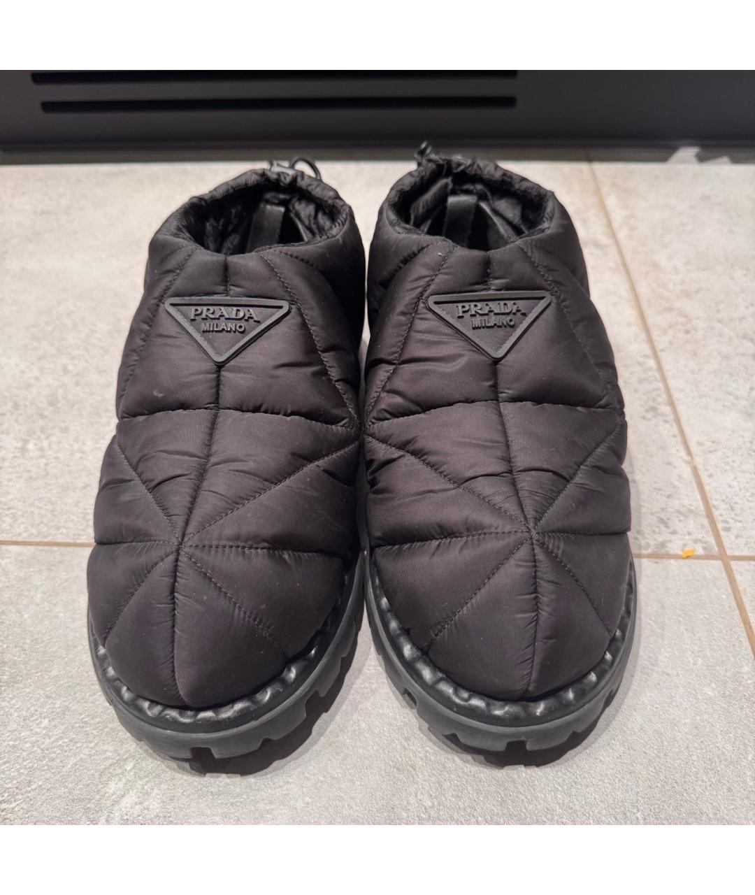 PRADA Черные синтетические полусапоги, фото 2