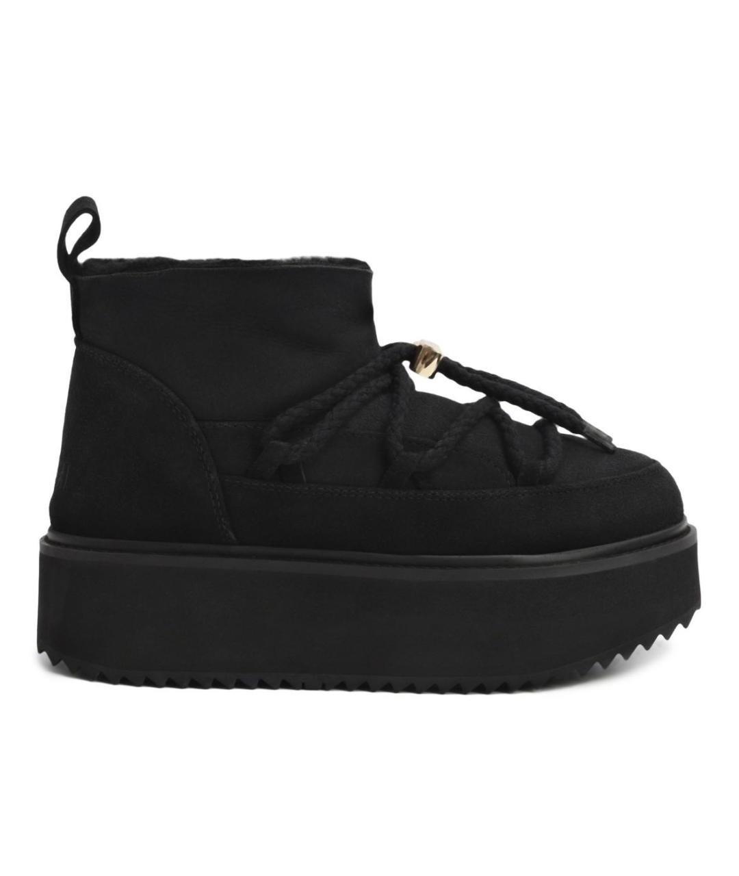 INUIKII Черные замшевые ботинки, фото 1