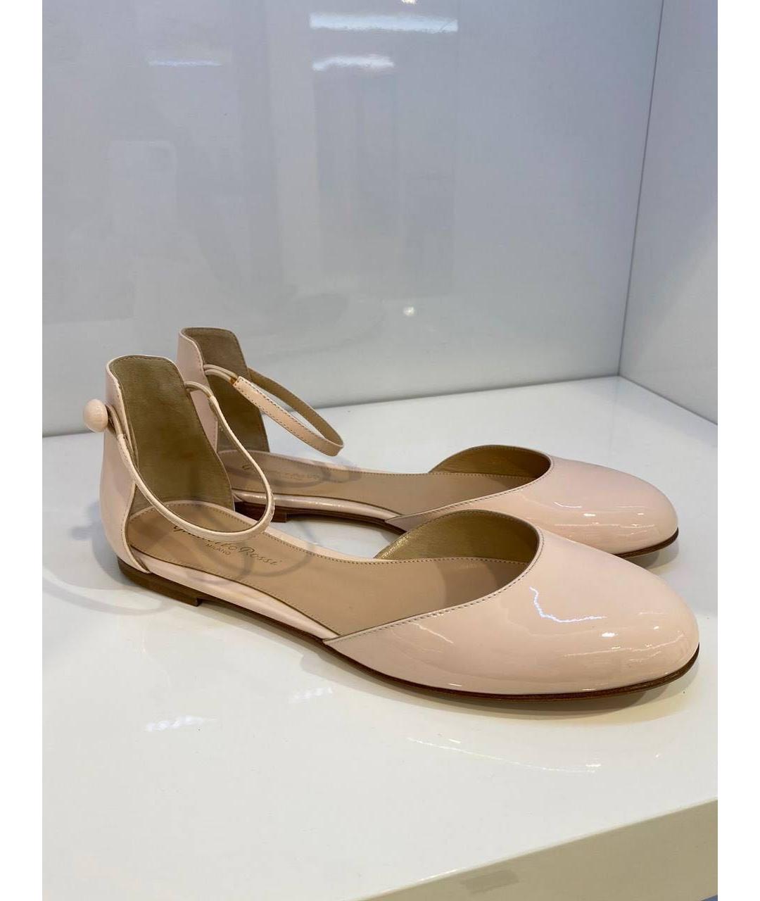 GIANVITO ROSSI Бежевые балетки, фото 4