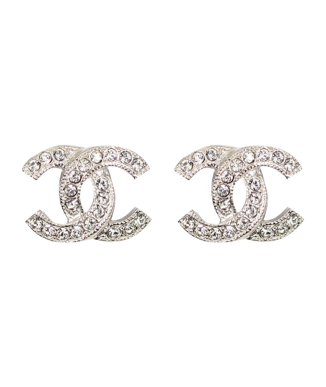 CHANEL Серебряные металлические серьги, фото 1