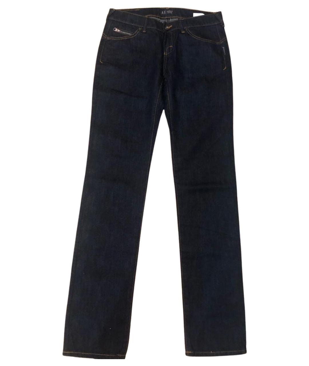 ARMANI JEANS Синие хлопковые джинсы слим, фото 1