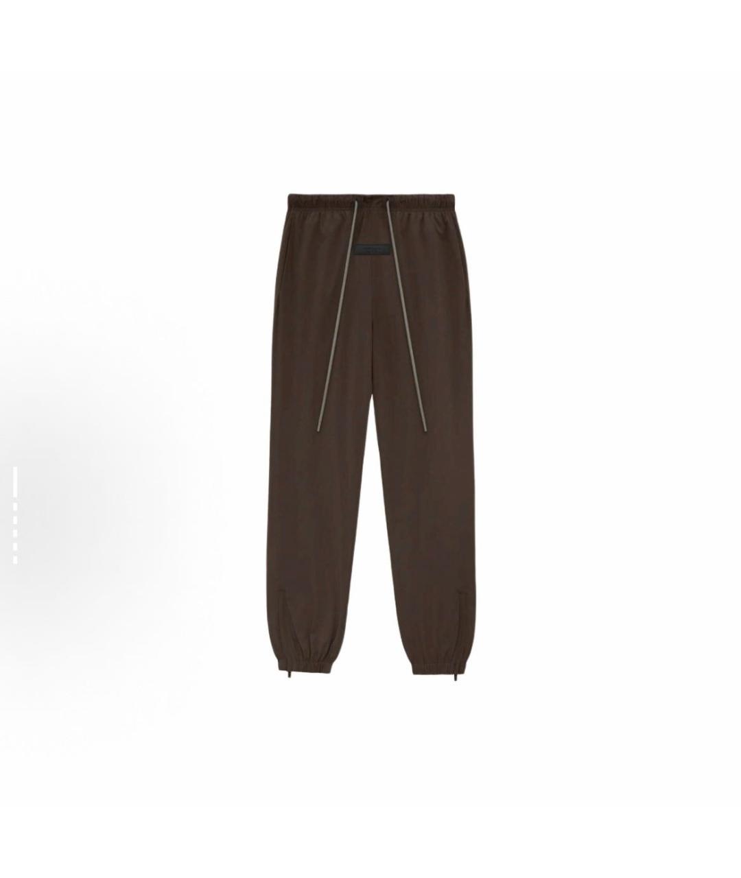 FEAR OF GOD ESSENTIALS Коричневые полиамидовые повседневные брюки, фото 6