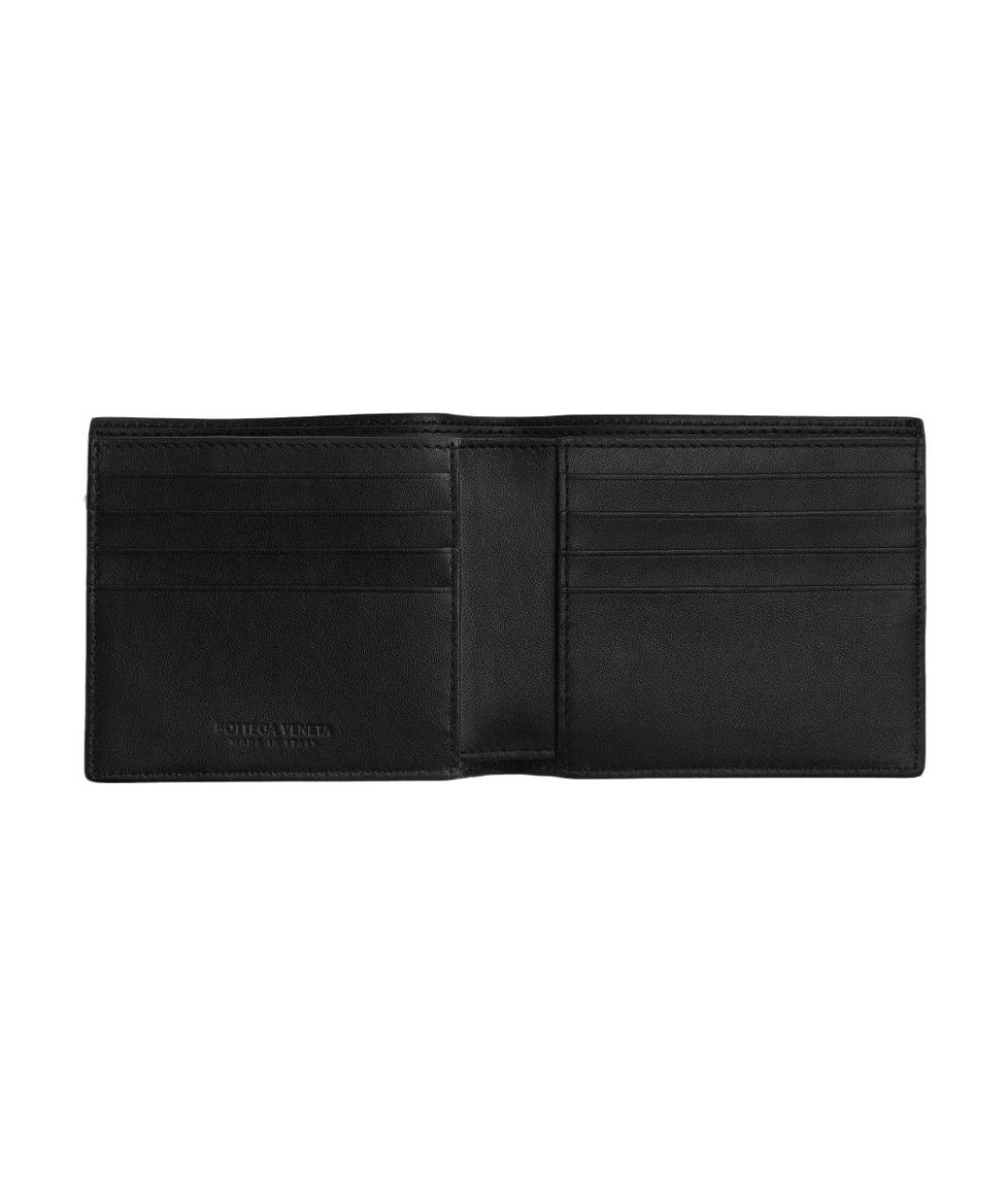 BOTTEGA VENETA Черный кожаный кошелек, фото 6