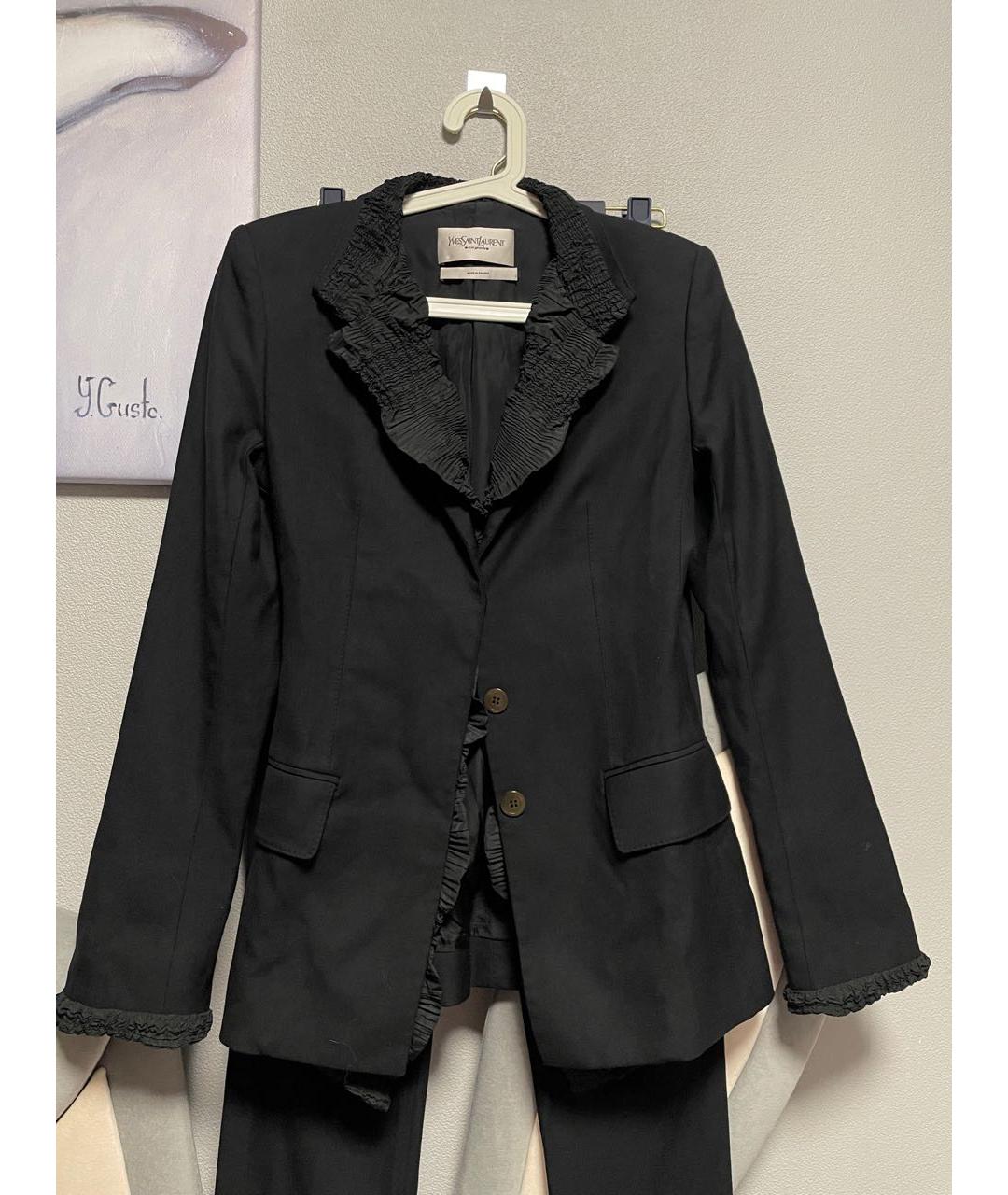 SAINT LAURENT Черный костюм с брюками, фото 9