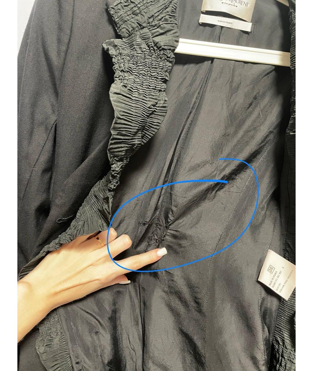 SAINT LAURENT Черный костюм с брюками, фото 7