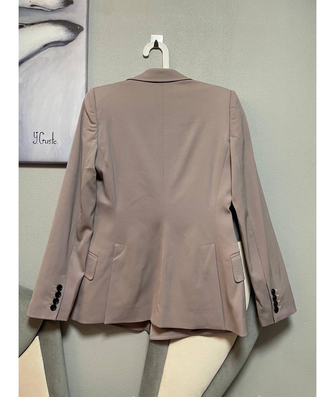 DOLCE&GABBANA Бежевый хлопковый костюм с брюками, фото 4