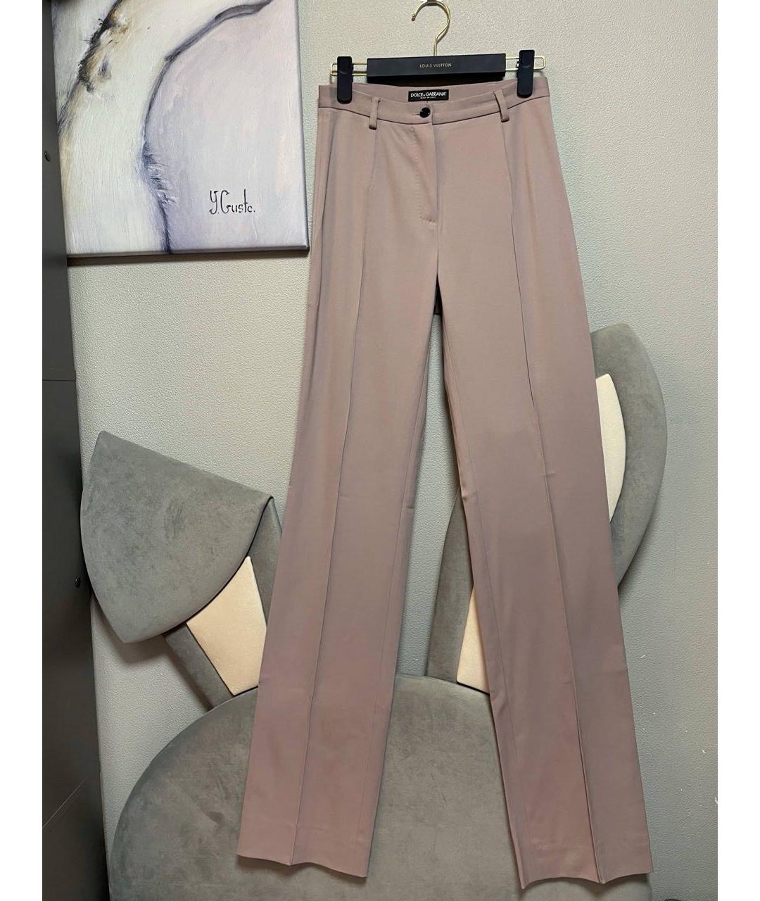 DOLCE&GABBANA Бежевый хлопковый костюм с брюками, фото 2