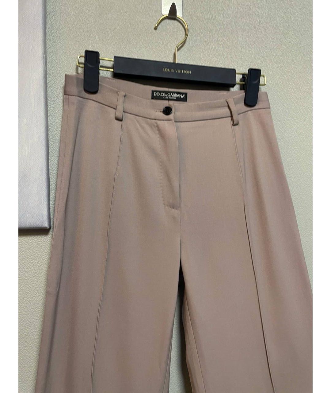 DOLCE&GABBANA Бежевый хлопковый костюм с брюками, фото 7