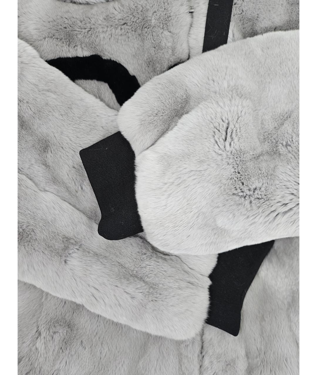 DOLCE&GABBANA Серая меховая шуба, фото 5