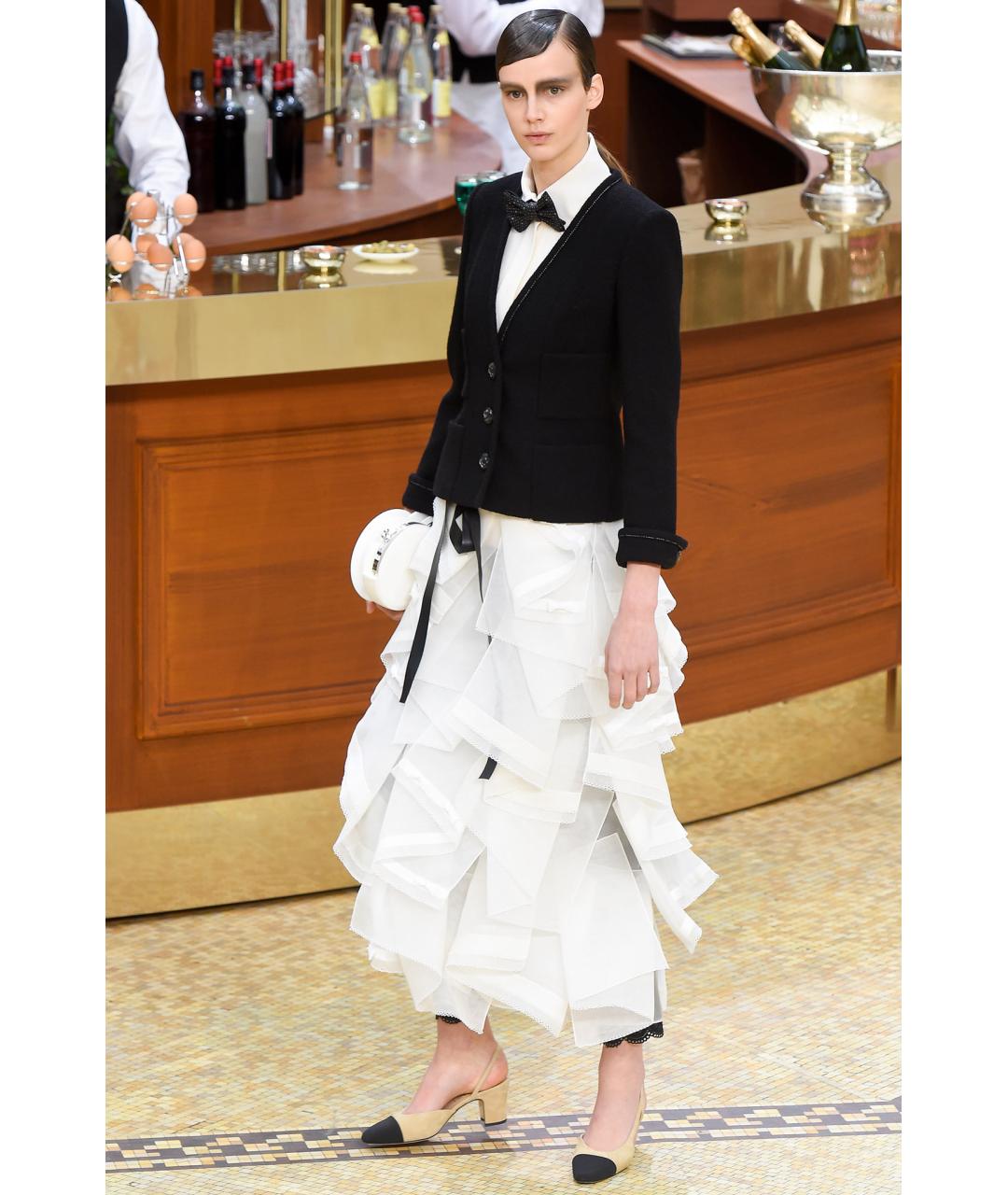 CHANEL Черный шерстяной жакет/пиджак, фото 2